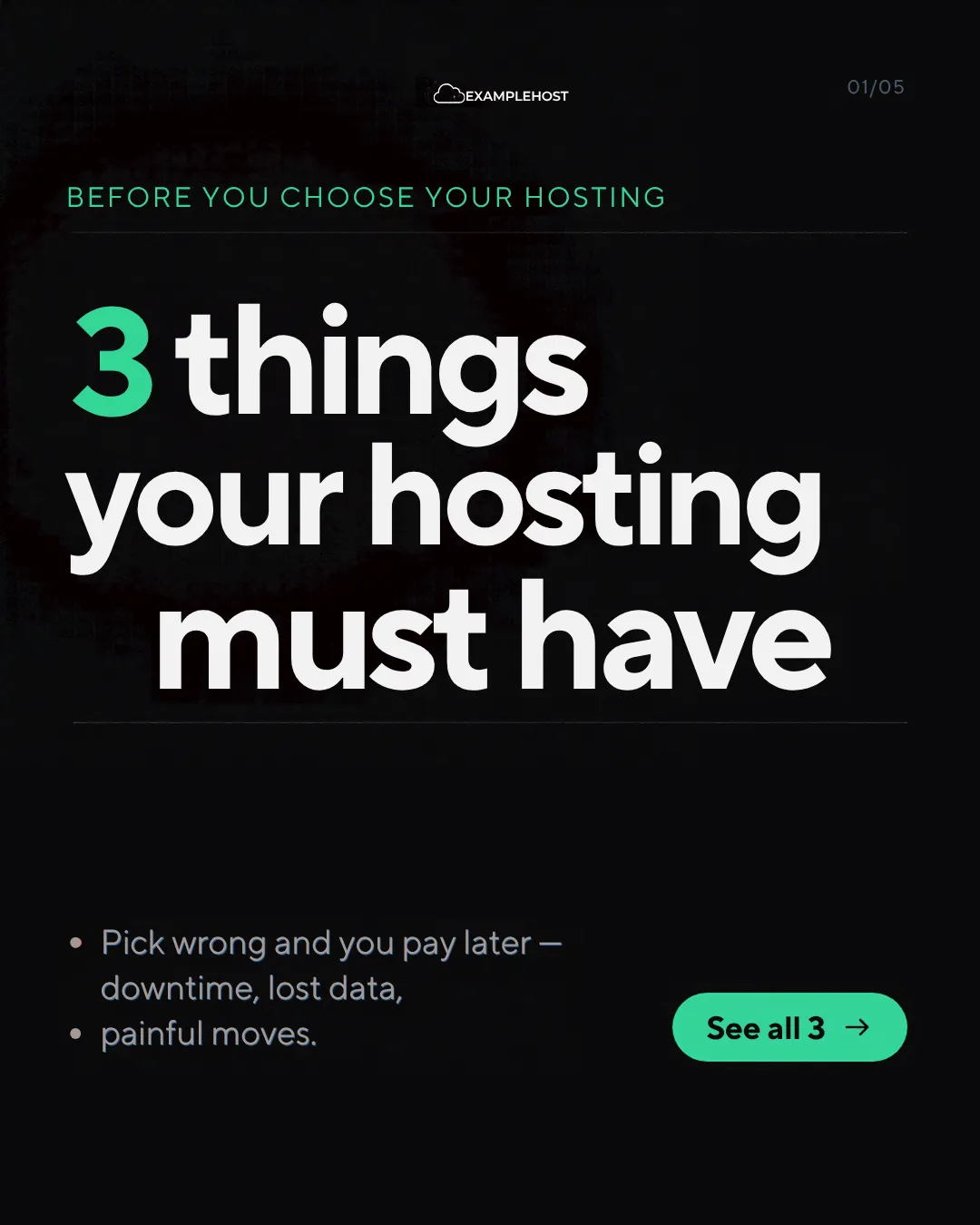 ExampleHost carousel cover: hosting tips